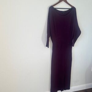 Banana Republic Ribbed Maxi Dress in Plum